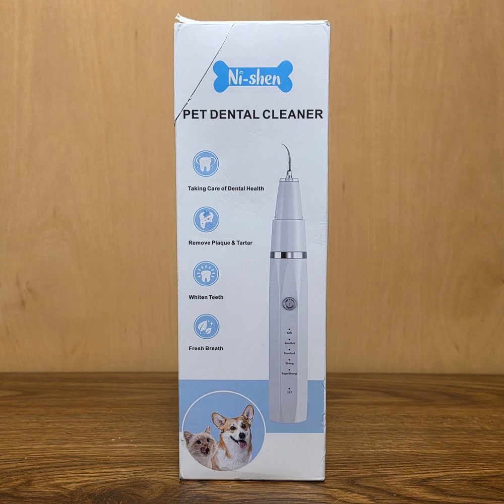 Ni-SHEN Pet Dental Cleaner Ultrasonic Plaque Tartar Remover Kit Black New